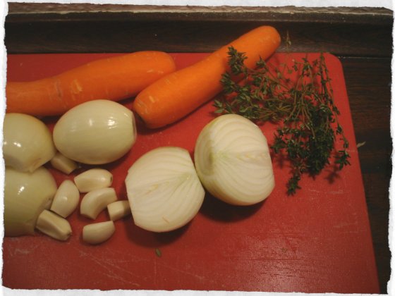 A few ingredients for cottage pie